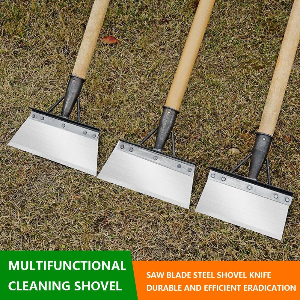 30cm Metal Weed Cleaning Shovel Stainless Steel Cleaning Shovel for Moss Multifunctional Outdoor Garden Shovel Farm Weeding Tool - Ammpoure