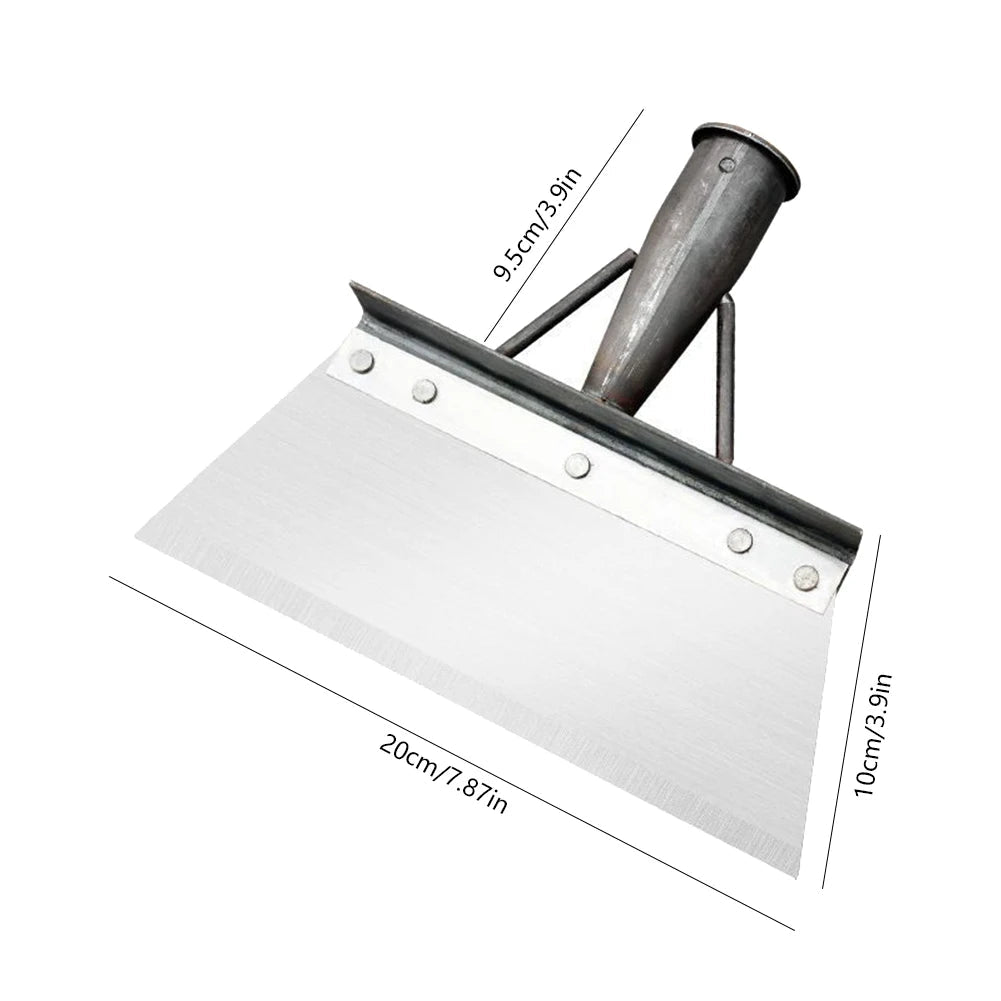 30cm Metal Weed Cleaning Shovel Stainless Steel Cleaning Shovel for Moss Multifunctional Outdoor Garden Shovel Farm Weeding Tool - Ammpoure