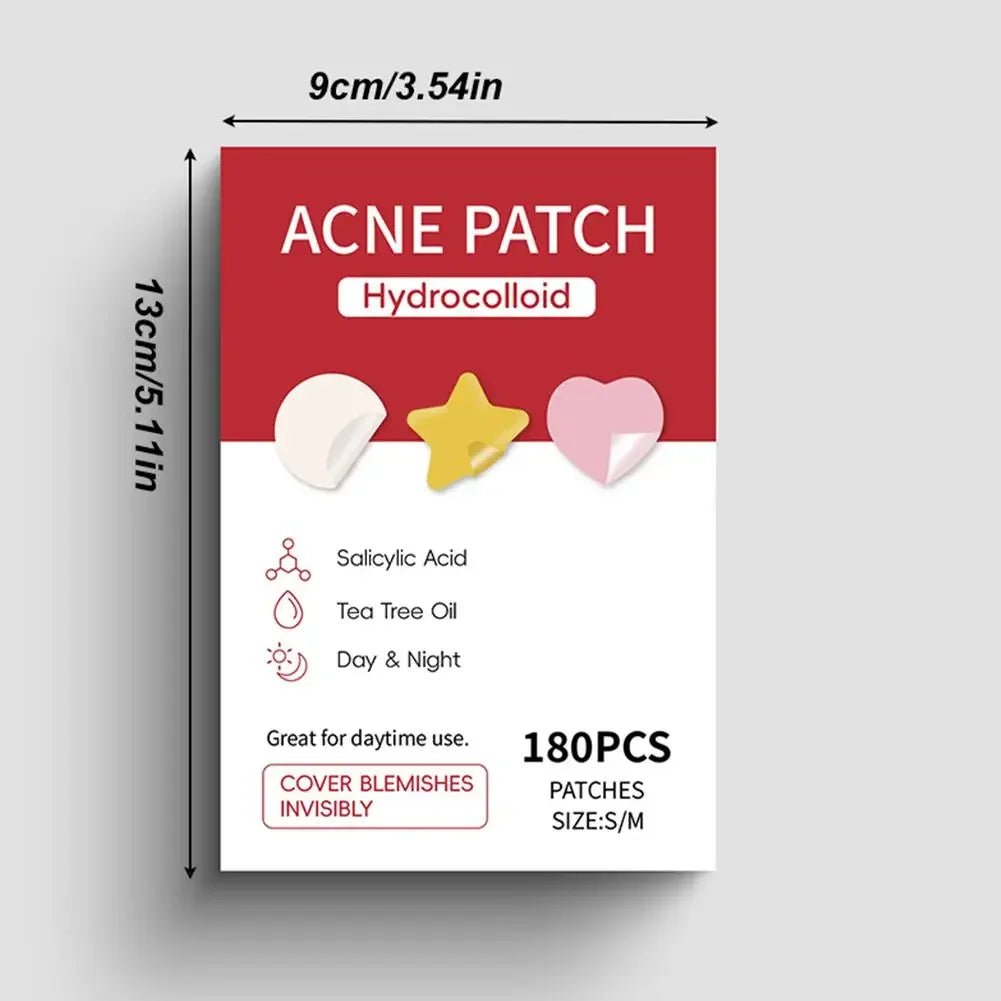 360Pcs Colorful Invisible Pimple Removal Anti - Acne Hydrocolloid Patches Spots Marks Concealer Beauty Makeup Tool Repair Sticker - Ammpoure