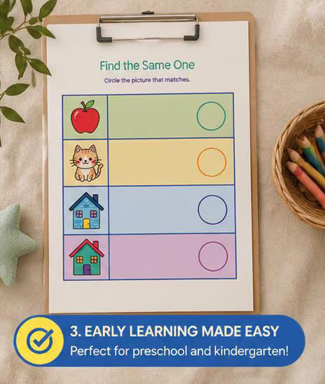 Ultimate Kids Activity Book Template, Preschool Puzzle Workbook, Kindergarten Word Search Crossword, Early Learning Digital Download, PDF