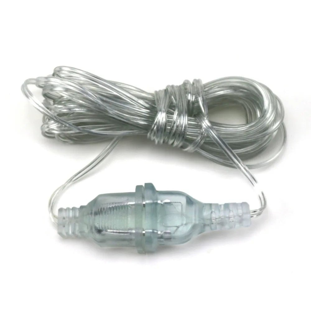 3M 5M Power Extension Cord For EU / US Plug LED Holiday Light String Extension Standard Switch Cable Christmas Curtain Light - Ammpoure Wellbeing