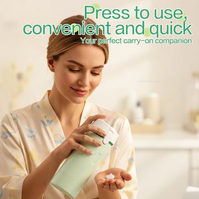 4 in 1 Travel Dispenser Portable USA Travel Bottles Leak Proof Leakproof Travel Container for Perfume Shampoo Conditioner Lotion - Ammpoure