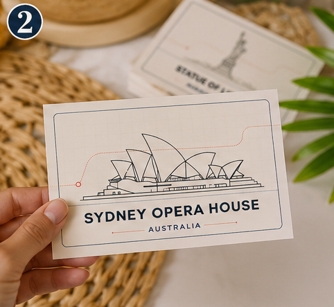 World Landmark Cards