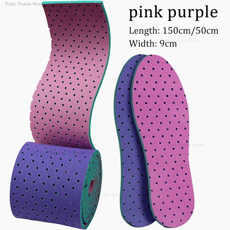 50/150cm Cuttable Insoles Adult Kids Soft Comfortable Sport Breathable Shock Absorption Shoe Inserts Universal Feet Sole Insoles - Ammpoure