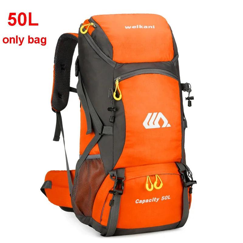 50L Travel Backpack Camping Men Large Hiking Bag Tourist Rucksack Waterproof Outdoor Sports Climbing Mountaineering Bag Luggage - Ammpoure Wellbeing