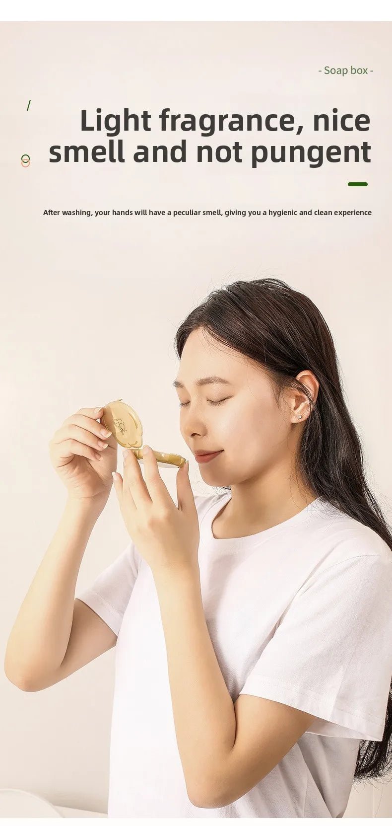 50pce/Box Travel Portable Disposable Soap Tablets Jasmine Scented Soap Flakes Children Student Portable Soap Paper Cleaning Tool - Ammpoure