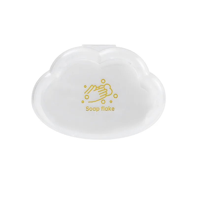 50pce/Box Travel Portable Disposable Soap Tablets Jasmine Scented Soap Flakes Children Student Portable Soap Paper Cleaning Tool - Ammpoure