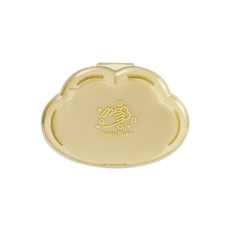 50pce/Box Travel Portable Disposable Soap Tablets Jasmine Scented Soap Flakes Children Student Portable Soap Paper Cleaning Tool - Ammpoure