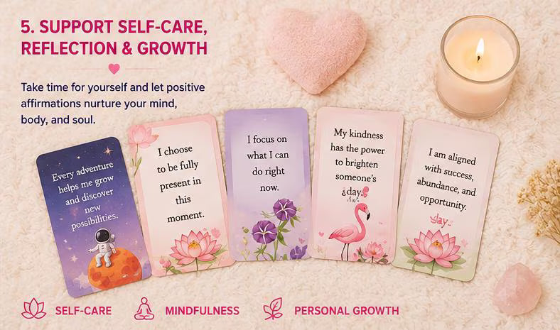 Grounded Mindfulness Cards, Present Moment Affirmations, Intentional Living Journal Inserts (PDF)