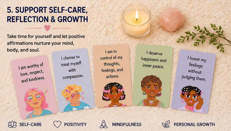 Empowered Soul Affirmation Cards, Self-Worth Confidence Ritual Template (PDF)