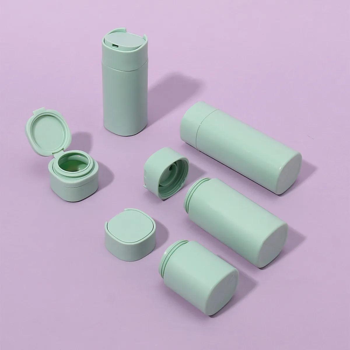 5pcs Multiple Colors Portable Soft Touch Cream Travel Dispenser Bottles Set for Lotion, Cleanser, Shampoo - Ammpoure Wellbeing