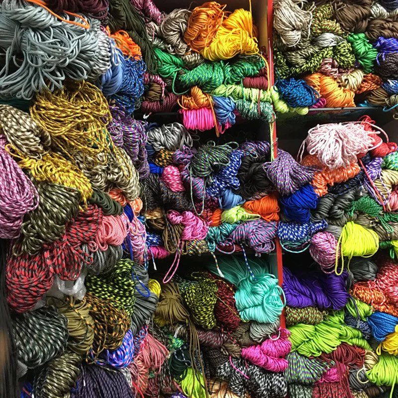 7 Cores 550 Paracord Cord 5 15 30 M Dia.4mm For Outdoor Camping Survival Lanyard Parachute Rope Hiking Tent Accessories - Ammpoure