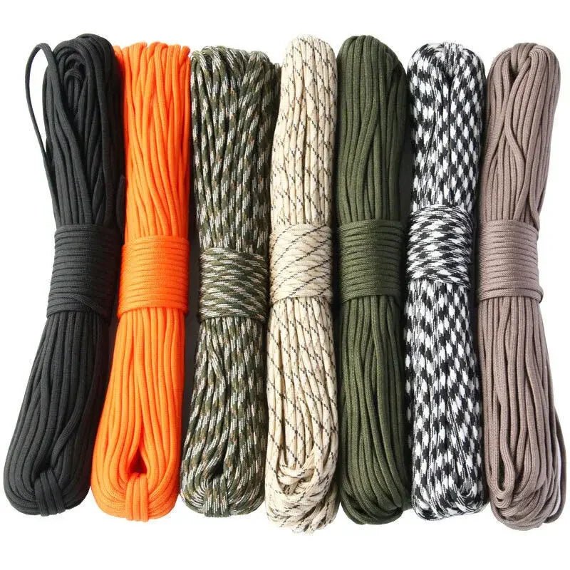 7 Cores 550 Paracord Cord 5 15 30 M Dia.4mm For Outdoor Camping Survival Lanyard Parachute Rope Hiking Tent Accessories - Ammpoure