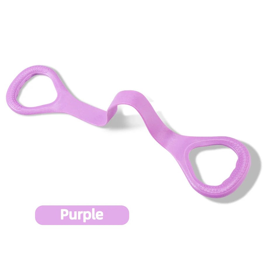 8 Fitness Workout Resistance Band Arm Back Shoulder Exercise Elastic Training Band Yoga Pilates Equipment - Ammpoure