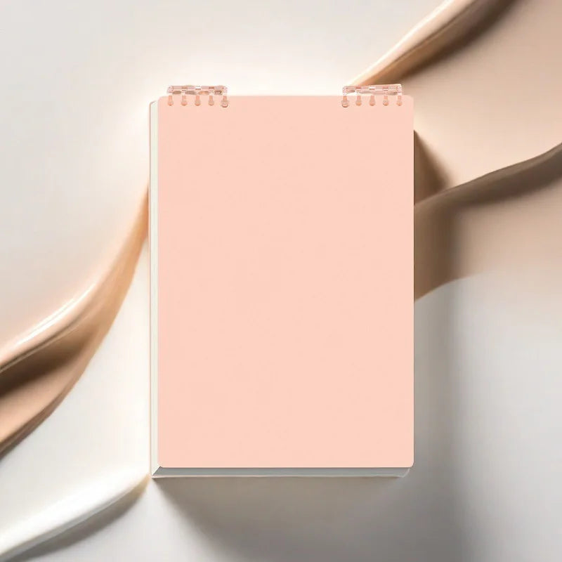 Refillable Spiral USA Notebook - Top-Flip Binding, Detachable Pages, A5 Lined Journal for Students