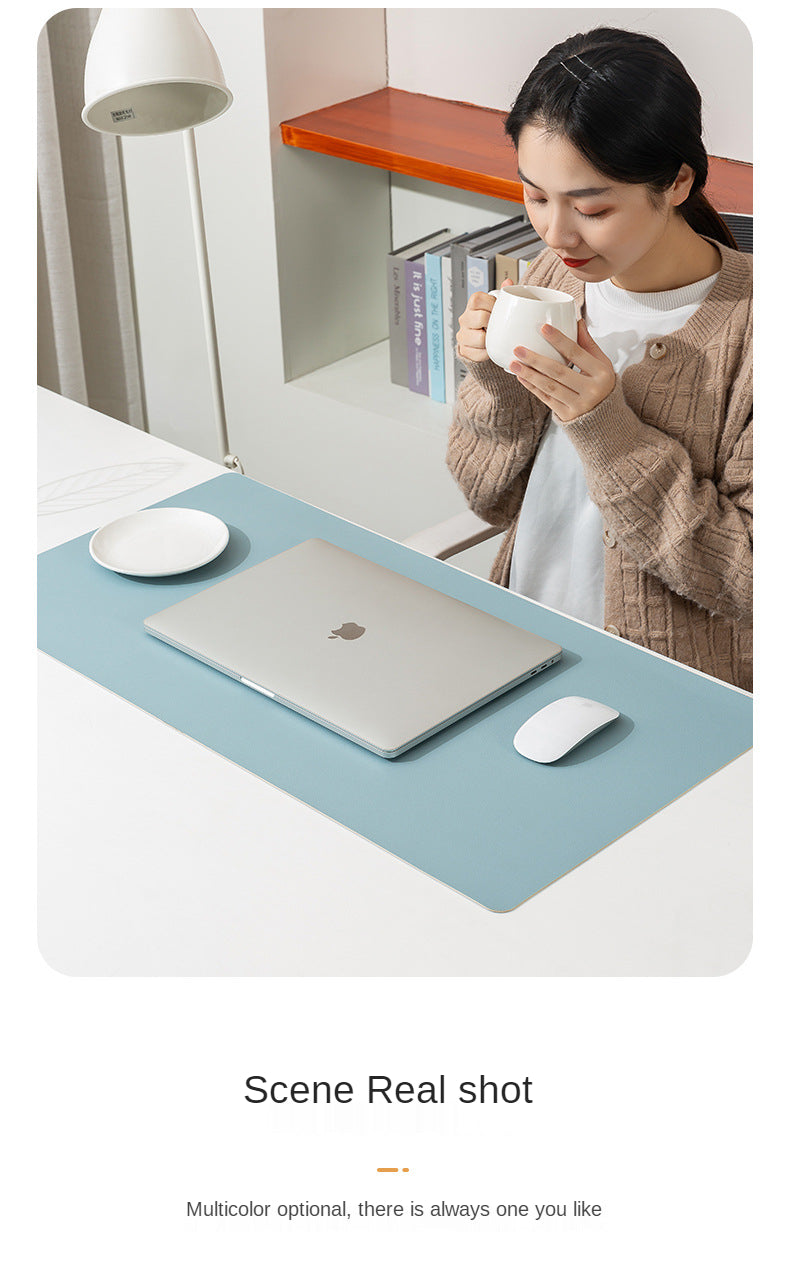 White canada mousepad Portable Mouse pad large Gaming Waterproof Non-slip PU Suede Desk Mat Computer Keyboard desk pad Mats