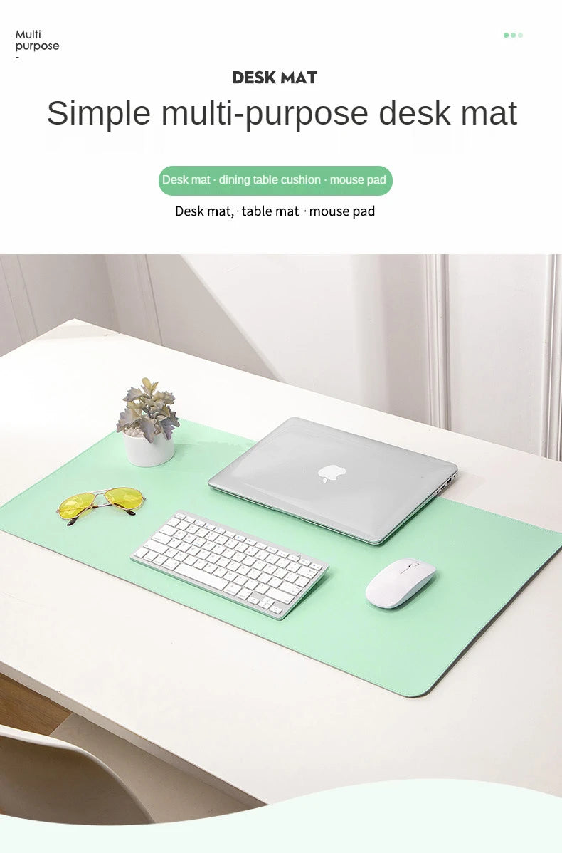 White canada mousepad Portable Mouse pad large Gaming Waterproof Non-slip PU Suede Desk Mat Computer Keyboard desk pad Mats
