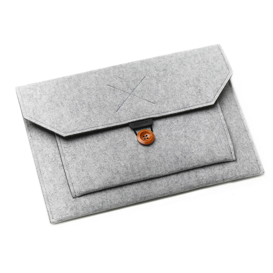 11.6/13/14/15" Laptop Sleeve USA Felt Ultralight Notebook Tablet Case Multi-Pocket Pouch Bag for Apple MacBook & ASUS