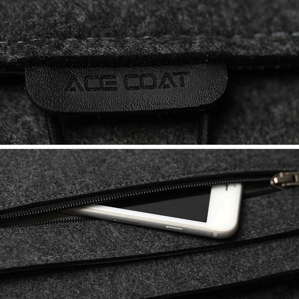 11.6/13/14/15" Laptop Sleeve USA Felt Ultralight Notebook Tablet Case Multi-Pocket Pouch Bag for Apple MacBook & ASUS