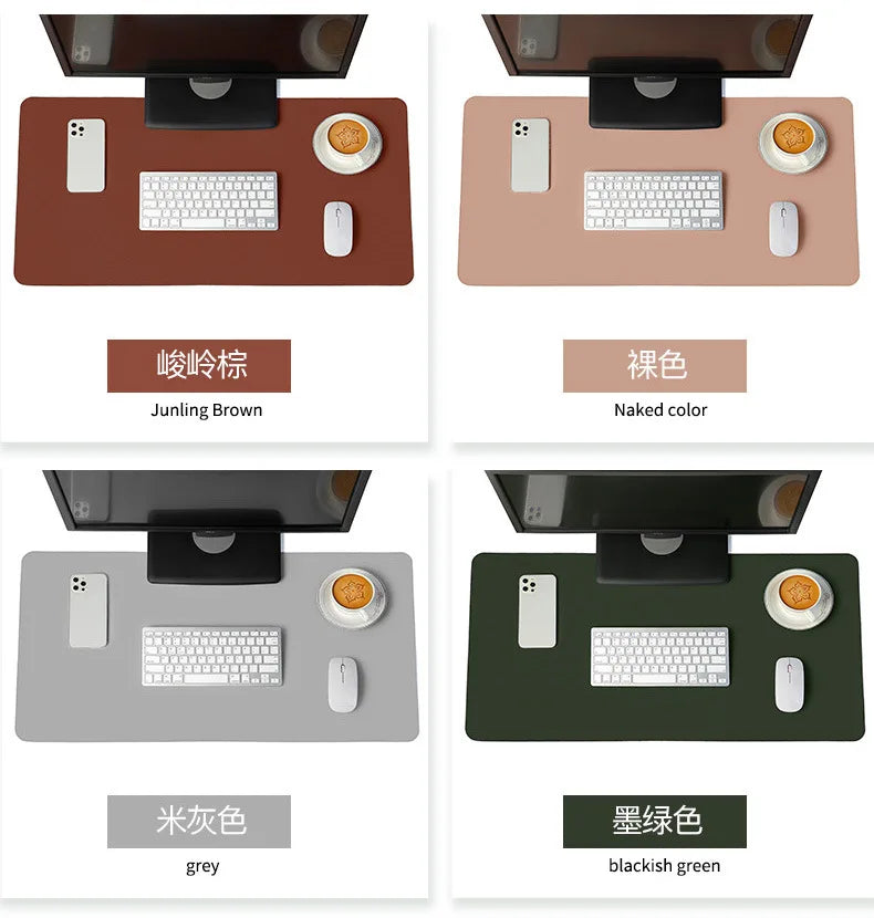 White canada mousepad Portable Mouse pad large Gaming Waterproof Non-slip PU Suede Desk Mat Computer Keyboard desk pad Mats