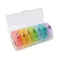 Weekly Pill Organizer USA Portable Travel Medicine Box, 21-Compartment 3-Times-a-Day Case for Vitamins, Supplements & Fish Oil