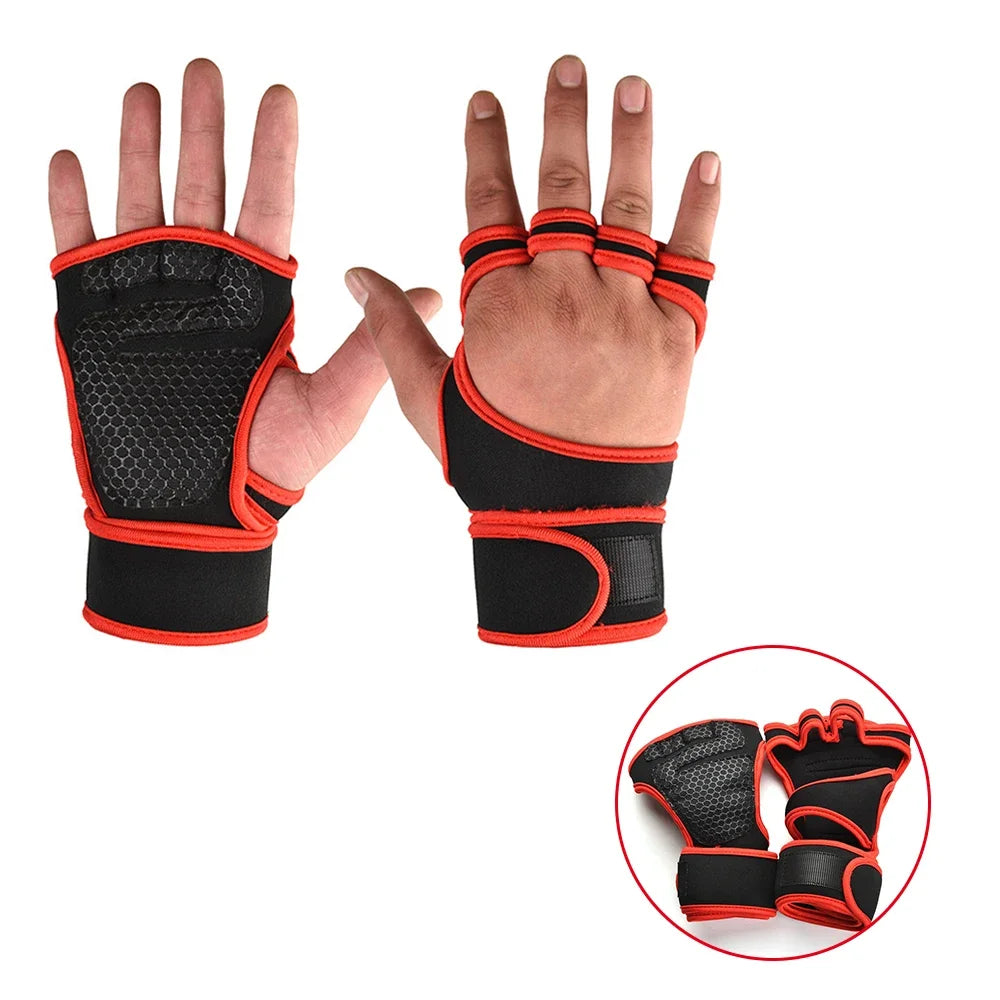 Training Sport USA Gloves for Men Women Workout Gloves Fitness Body Building Weightlifting Gym Hand Wrist Palm Protector Gloves