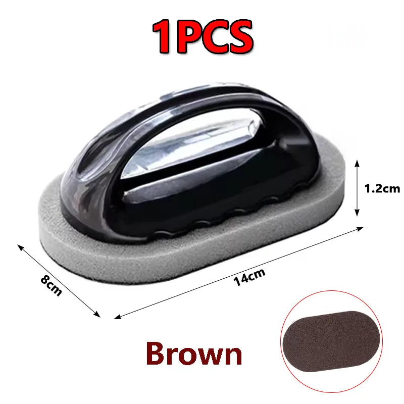 USA Sponge Brush with Handle Reusable Wipe Eraser Cleaner Kitchen Pot Brush BBQ Strong Decontamination Cleaning Tools