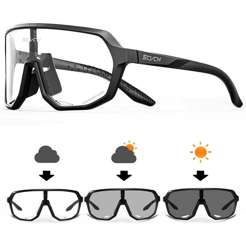 New Cycling Sunglasses USA Outdoor Sports Running Goggles for Men & Women, MTB Bicycle Glasses, Cycling Eyewear with 1 Lens