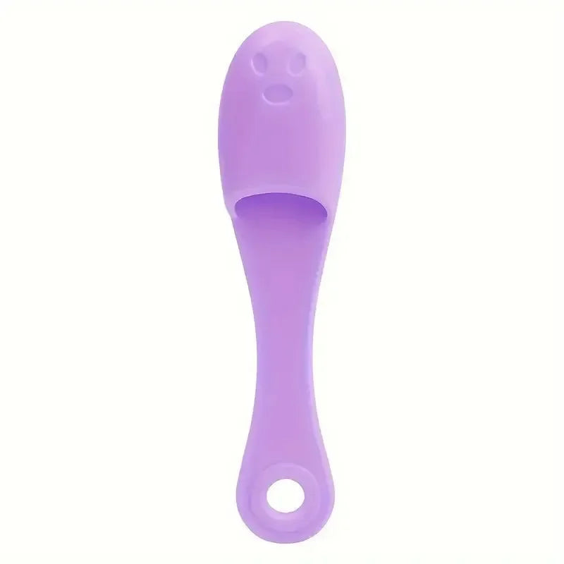 Silicone Facial Brush Cleaner USA Portable Blackhead Double-Sided Massage Brush, Facial & Nasal Scrub Skin Care Cleaning Tool