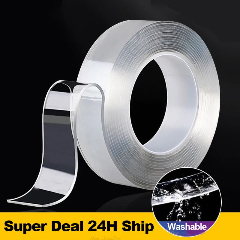 Nano Tape Canada Super Strong Double-Sided Adhesive Tape Transparent Reusable Waterproof Heat Resistant Bathroom Home Decoration Tape