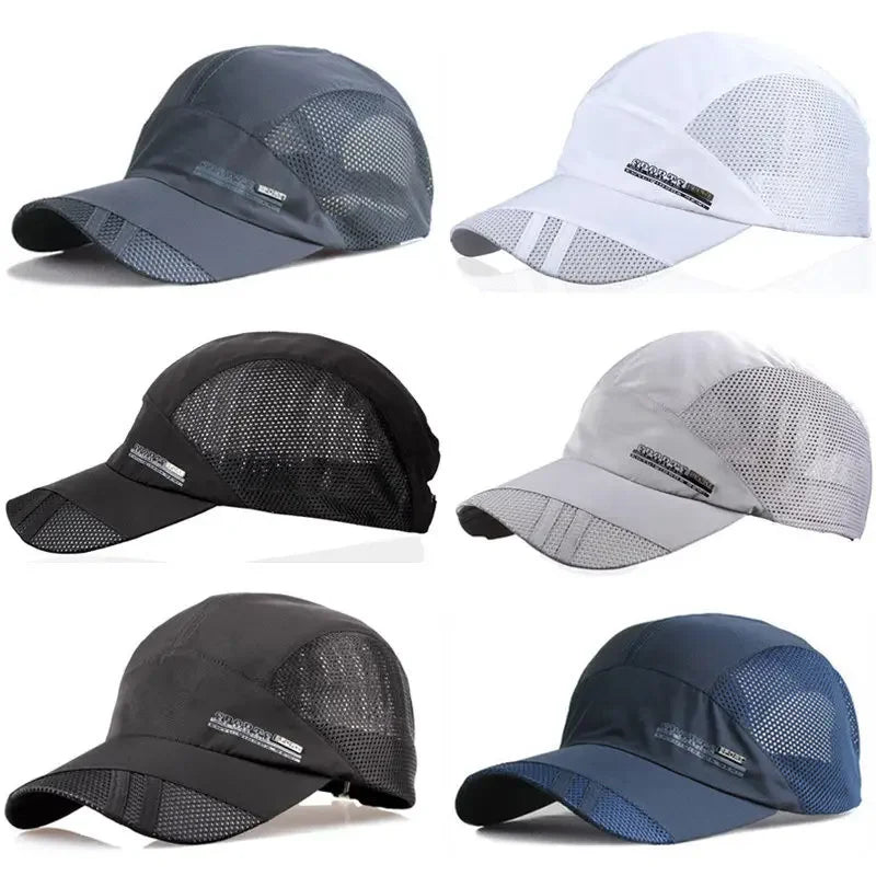 Adjustable Quick-Dry Breathable Hat USA Running Baseball Summer Mesh Cap, Sports Visor for Men & Women, Cool Outdoor Fashion Cap