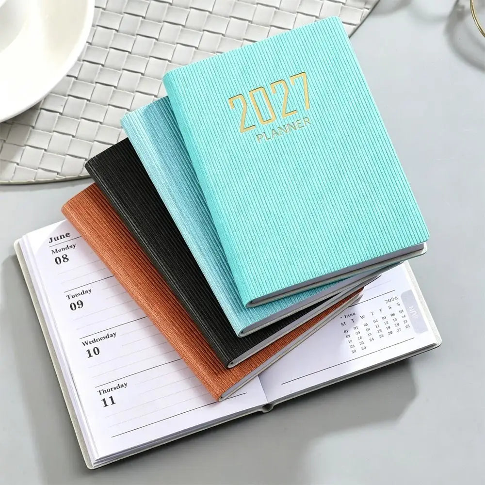 Mini A7 2027 Agenda Book USA Pocket Calendar Appointment Diary Weekly Planner for School & Office Supplies