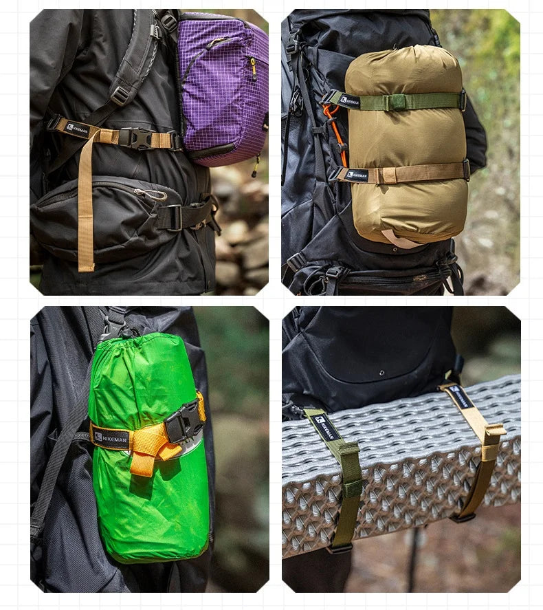 USA Outdoor Luggage Strap Camping and Travel Equipment Adjustable Plug-In-Buckle Fixed Packing Strap
