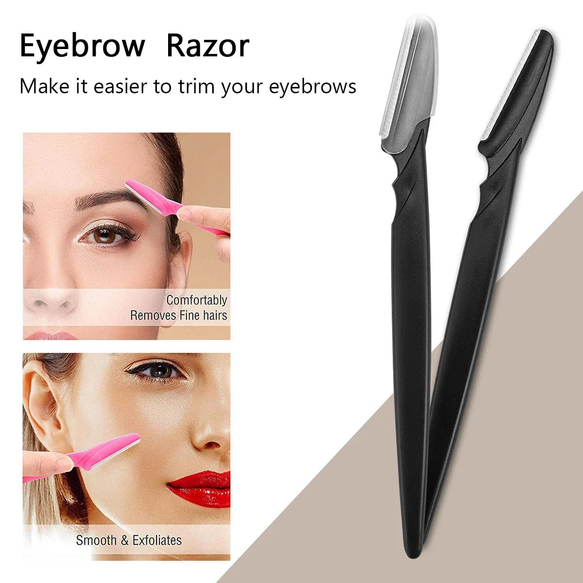 10/30/PCS Eyebrow & Facial Razors Canada for Women Multipurpose Dermaplaning Exfoliating Tool with Precision Safety Cover