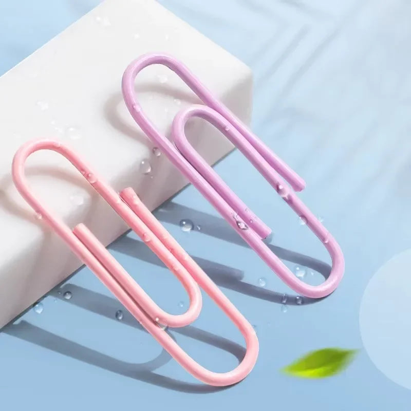 160PCS Colorful Paper Clips USA Large File & Bookmark Clips, Stainless Steel Office Stationery Paper Clip Organizer for School & Office Use