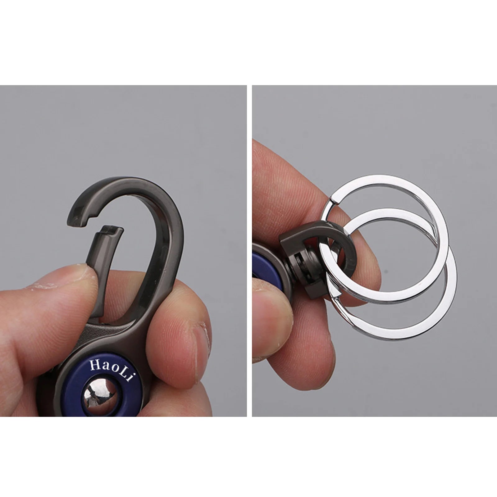 Titanium Carabiner Key Clip Canada EDC Key Ring Loop Hook Car Keychain with Corkscrew Keychain Pendant Gift for Men