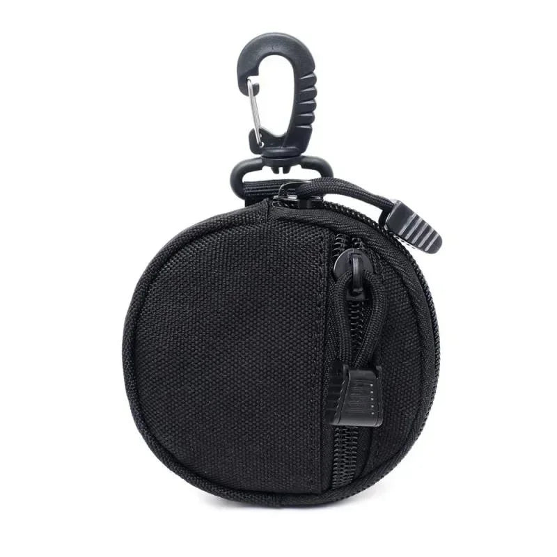 Mini EDC Tool Pouch USA Keychain Zipper Holder for Earphones, Keys, Coins & Small Essentials, Compact Outdoor Hiking Utility Waist Bag