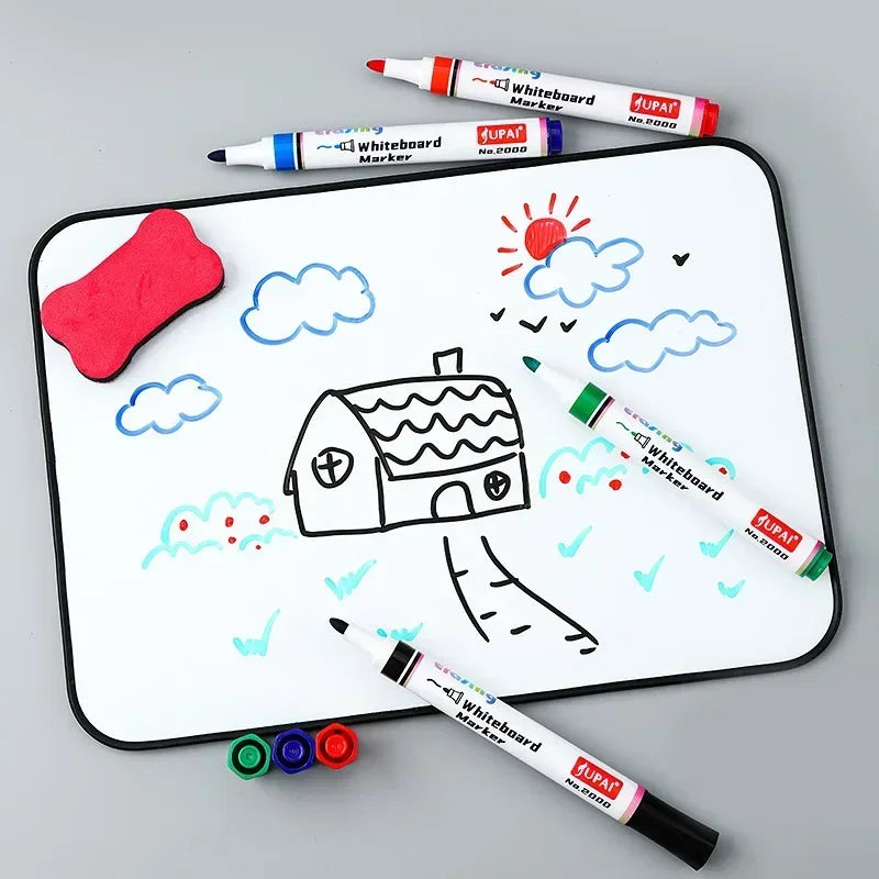 4 Colors Dry Erase Whiteboard Marker Pens Canada Low Odor Erasable Chalk Pens for Office School Stationery