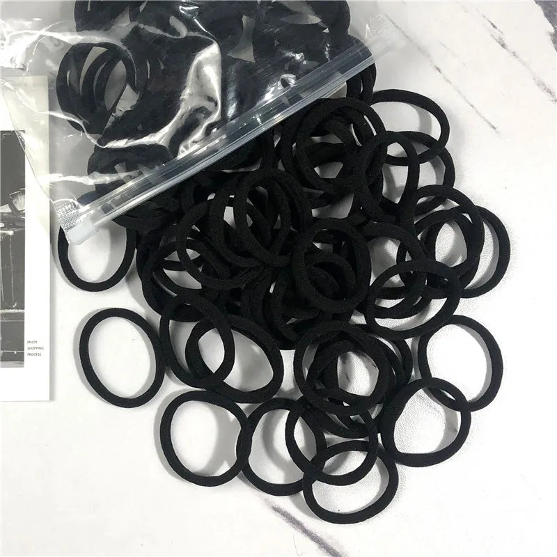 20/50PCS Hair Bands Canada for Women & Girls Basic Hair Rubber Ties 4cm Simple Elastic Ponytail Holders Hair Accessories