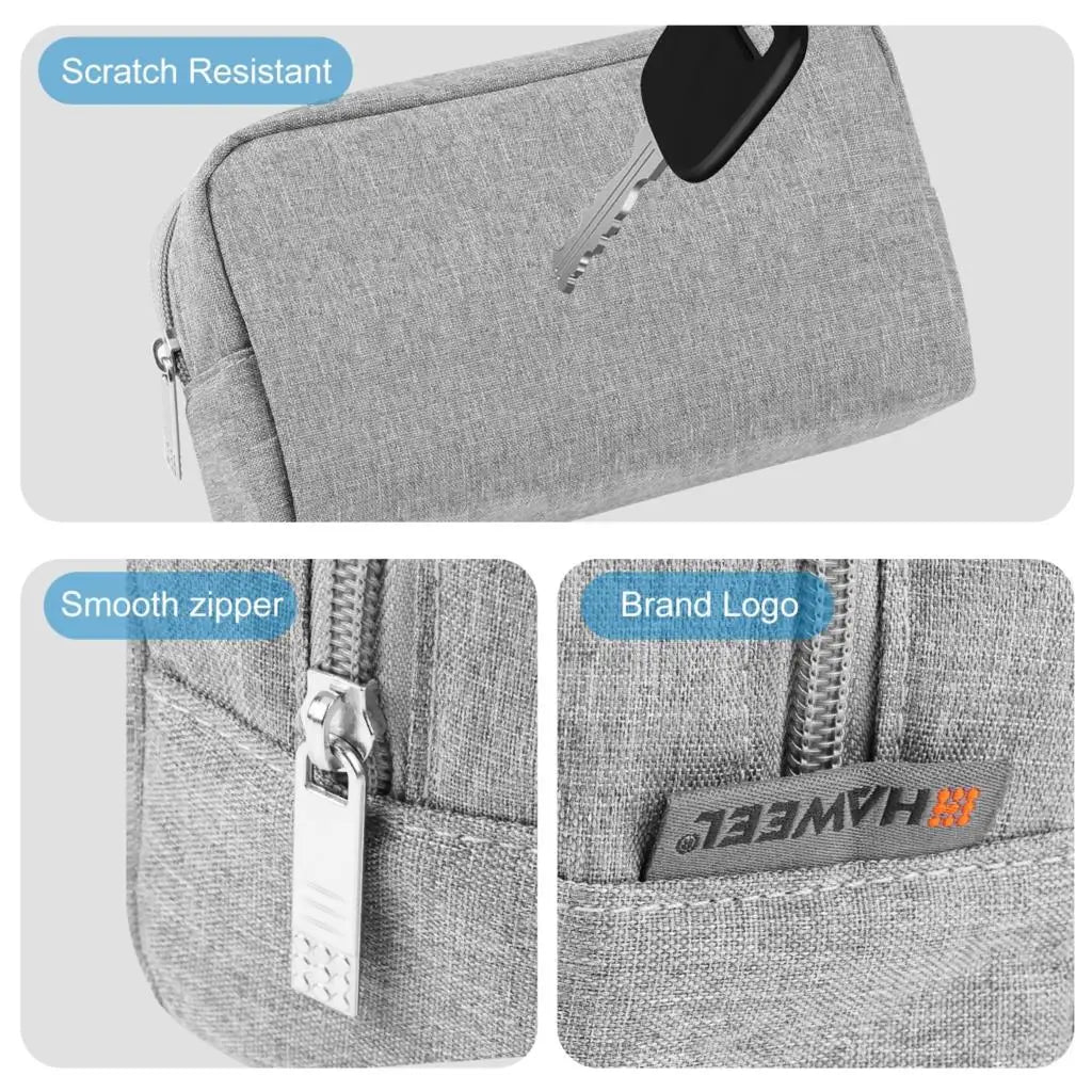 Portable Gadget Digital Mini Storage Bag Organizer Case Zipper For Headphones Home Travel Charger Power Bank Data Cable USB Bag
