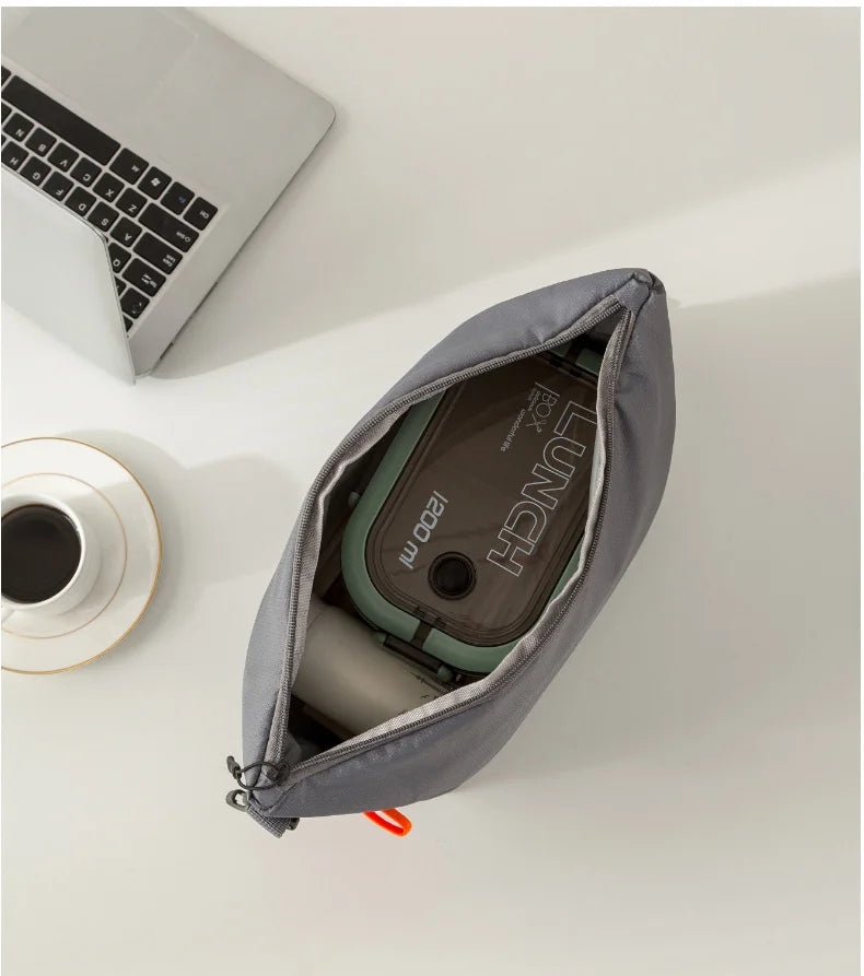 Large-Capacity Insulated Lunch Bag USA Foldable Waterproof Aluminum Foil Bento Bag for Office, Travel & School