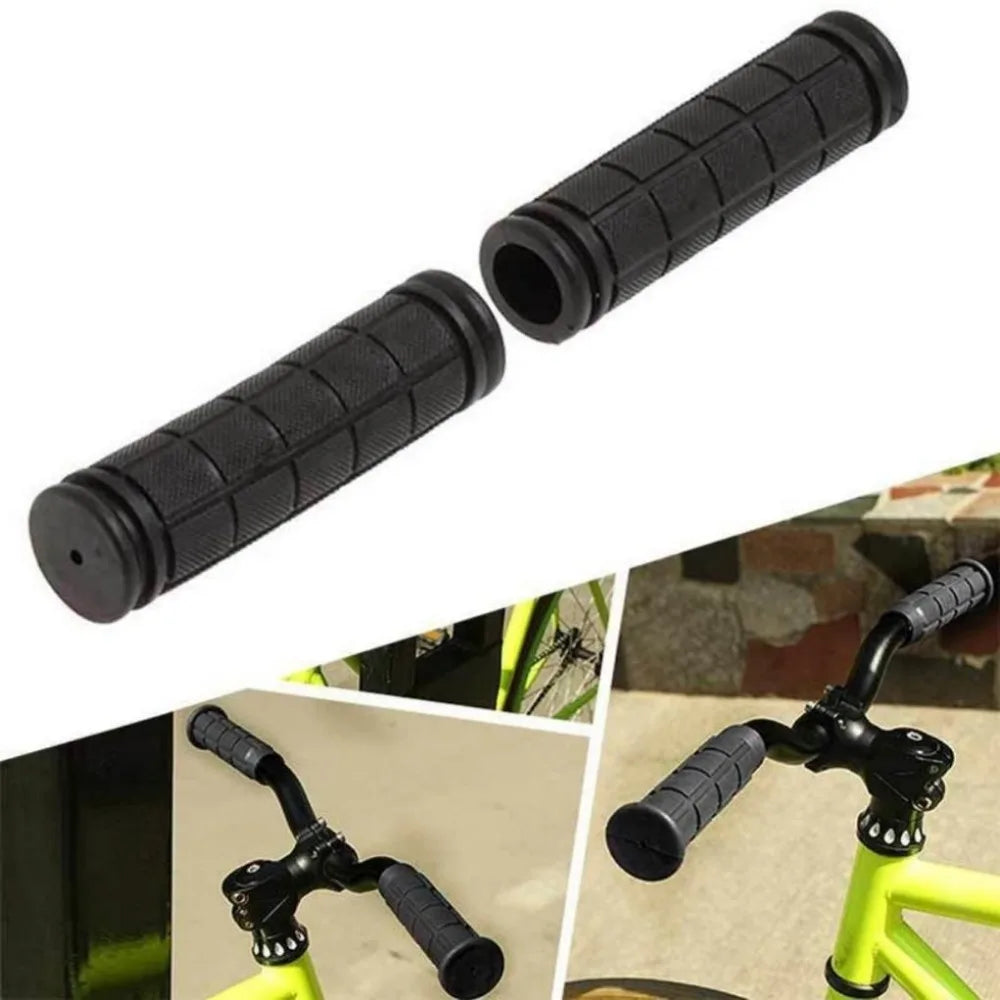 Bicycle Handlebar Grips USA Rubber Bilateral Lock-On Non-Slip MTB Mountain Bike Grips, Cycling Bike Accessories