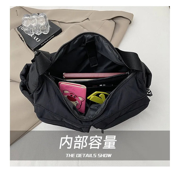 Spring & Summer Canvas Bag USA Women’s Hot-Selling One-Shoulder Crossbody Bag Light Luxury High-End Fashion Handbag