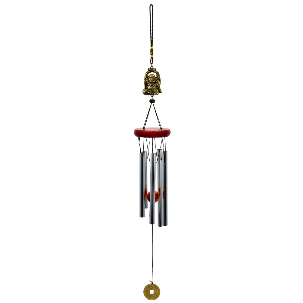 Musical Wind Chime 5 Bronze Aluminum Tubes Creative Gift for Room Outdoor GardenDecor Butterfly Owl Charms Hanging Chimes Decors
