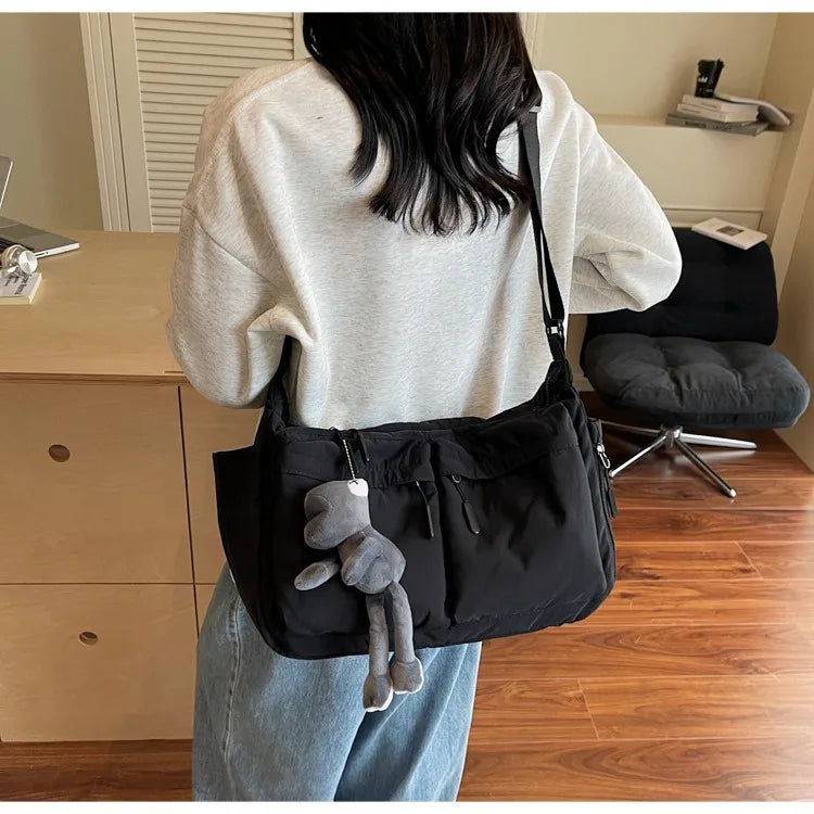 Spring & Summer Canvas Bag USA Women’s Hot-Selling One-Shoulder Crossbody Bag Light Luxury High-End Fashion Handbag