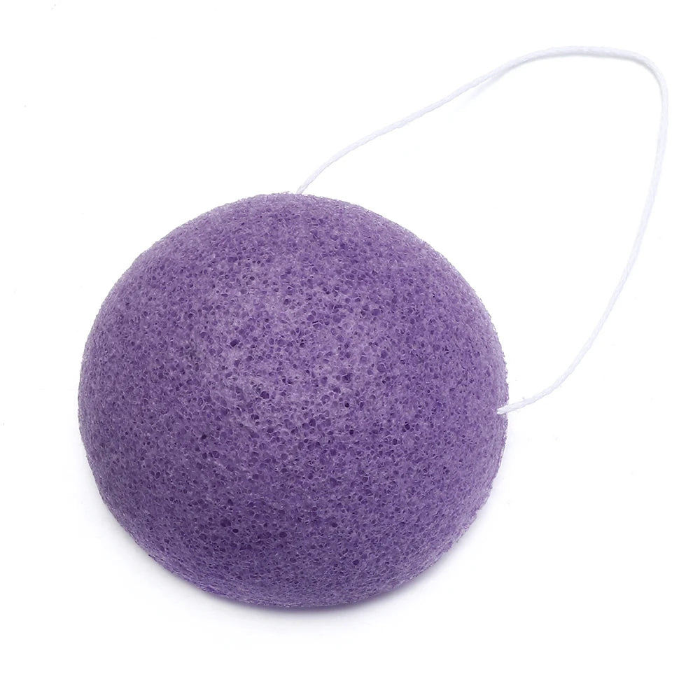 Konjac Sponge for Washing Face Round konjac konnyaku sponge Facial Cleansing Exfoliator Bathing Puff Face Wash Puff