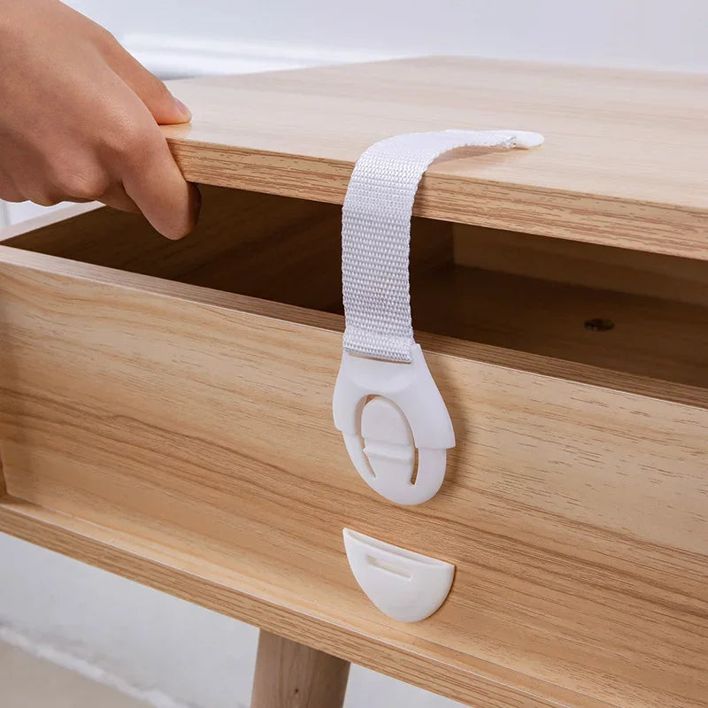 Baby Safety Cabinet Lock Kids Security Protection Drawer Door Cabinet Locks Plastic Protection Children Safety Door Straps