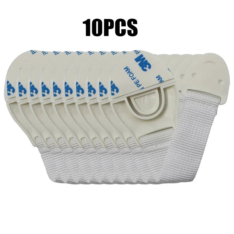 Baby Safety Cabinet Lock Kids Security Protection Drawer Door Cabinet Locks Plastic Protection Children Safety Door Straps