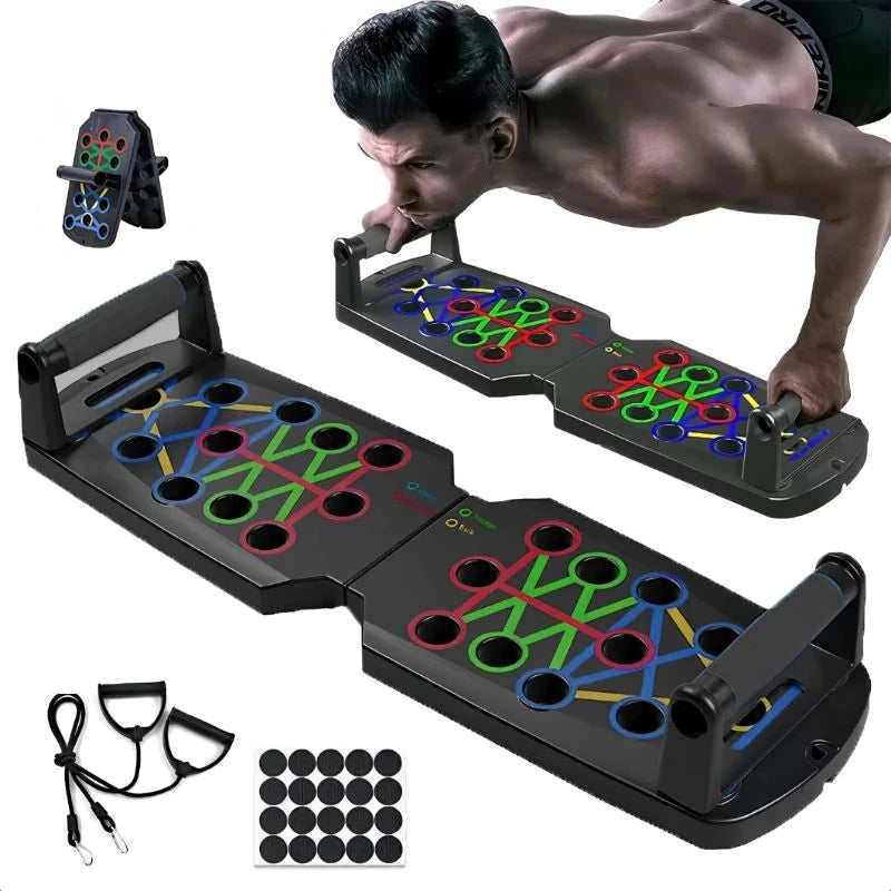USA Portable Multifunctional Push Up Board Fitness and Muscle Training Device Home Workout Set Foldable Push Up Bar Resistance