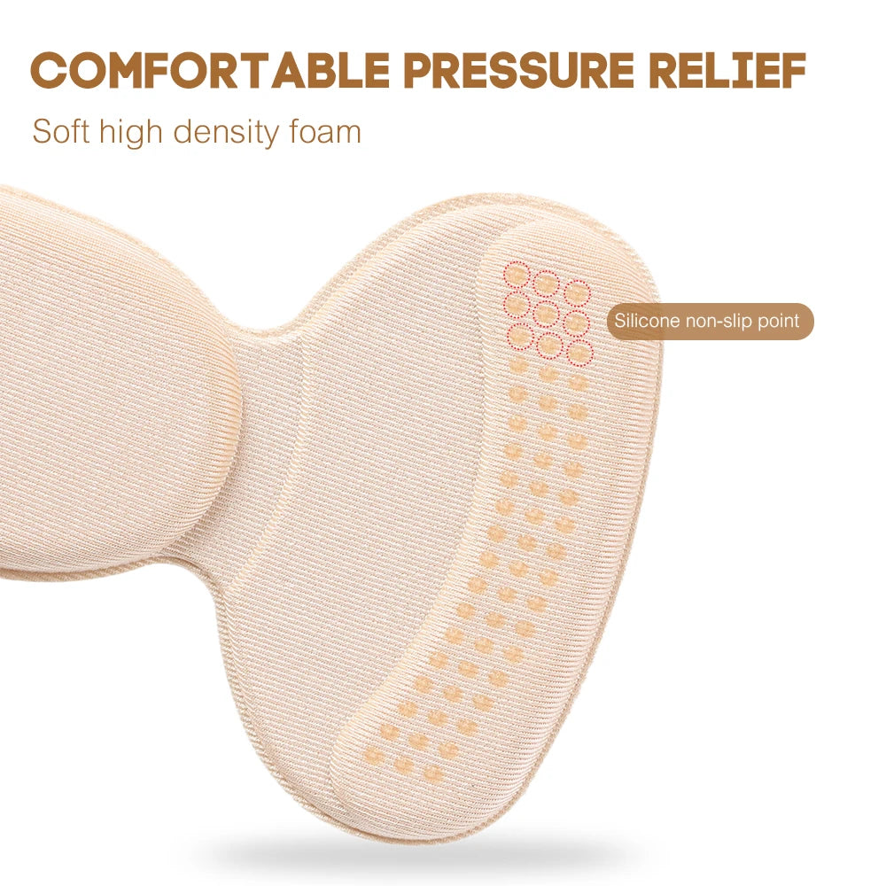 2pcs Shoe Heel Insoles Foot Heel Pad Sports Shoes Adjustable Antiwear Feet Inserts Insoles Heel Protector Sticker Insole Brioche